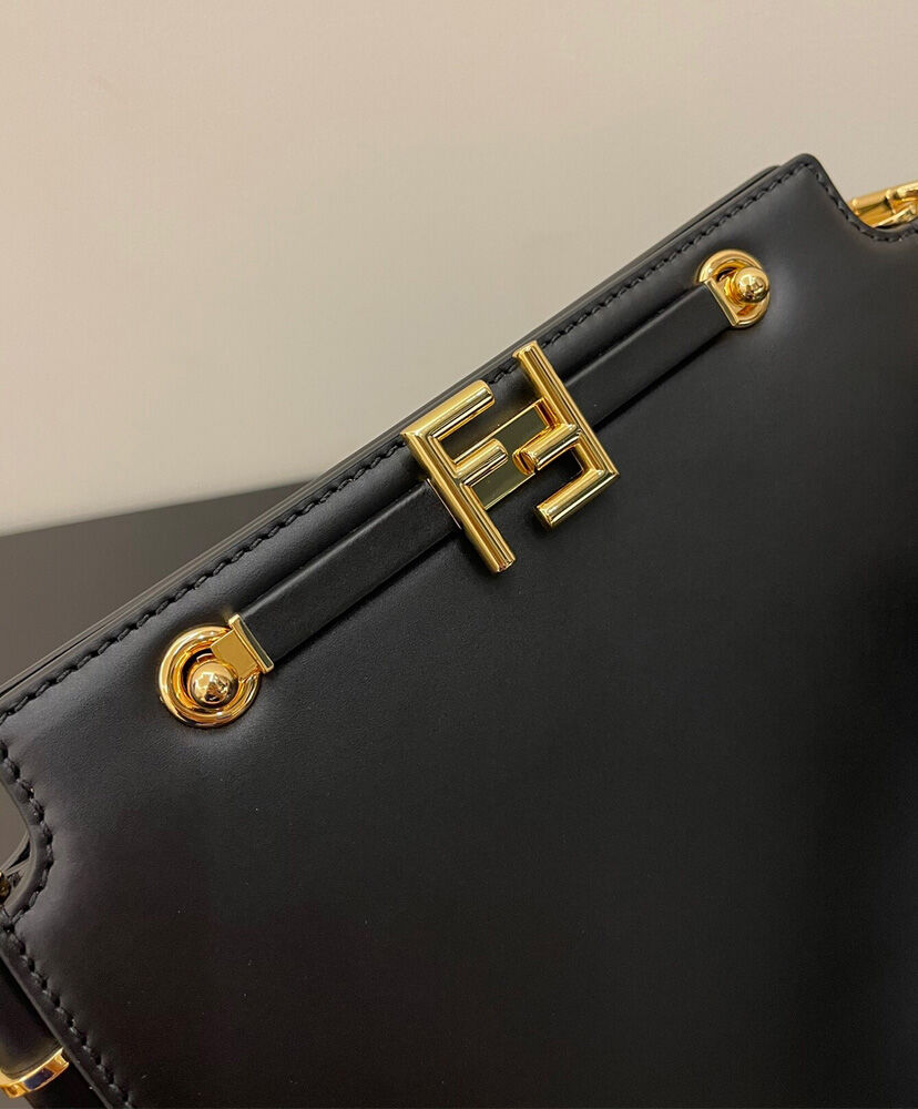 Fendi Touch Gusseted Bag 8BT349 Black